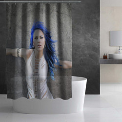 Шторка для душа Arch Enemy: Alissa White-Gluz, цвет: 3D-принт — фото 2