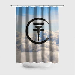 Шторка для душа Tokio Hotel: Clouds, цвет: 3D-принт