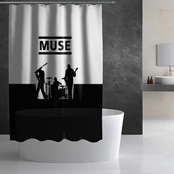 Шторка для душа Muse B&W, цвет: 3D-принт — фото 2