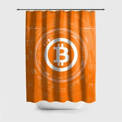 Шторка для душа Bitcoin Tech, цвет: 3D-принт