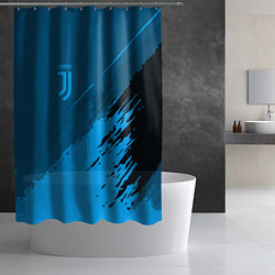 Шторка для душа FC Juventus: Blue Original, цвет: 3D-принт — фото 2