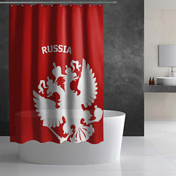 Шторка для душа Russia: Red & White, цвет: 3D-принт — фото 2