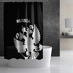 Шторка для душа Russia: Black Edition, цвет: 3D-принт — фото 2