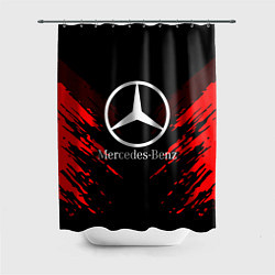 Шторка для душа Mercedes-Benz: Red Anger, цвет: 3D-принт