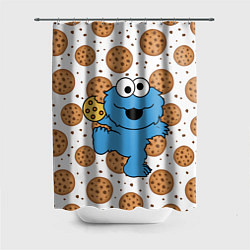 Шторка для ванной Cookie Monster