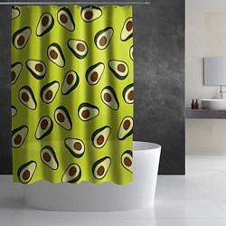 Шторка для душа Стиль авокадо, цвет: 3D-принт — фото 2