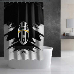 Шторка для душа FC Juventus, цвет: 3D-принт — фото 2