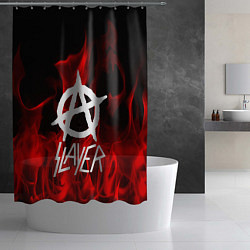 Шторка для душа Slayer Flame, цвет: 3D-принт — фото 2