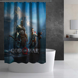 Шторка для душа God of War, цвет: 3D-принт — фото 2