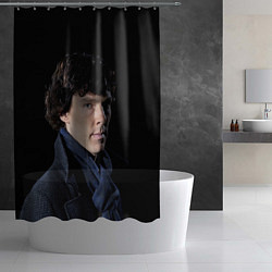 Шторка для душа Sherlock, цвет: 3D-принт — фото 2