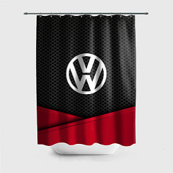 Шторка для душа Volkswagen: Grey Carbon, цвет: 3D-принт