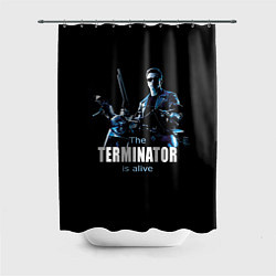 Шторка для душа Terminator: Is alive, цвет: 3D-принт
