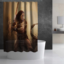Шторка для душа Конан-варвар, цвет: 3D-принт — фото 2