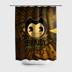 Шторка для душа Black Bendy, цвет: 3D-принт