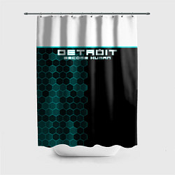 Шторка для душа Detroit: Cyber Hexagons, цвет: 3D-принт