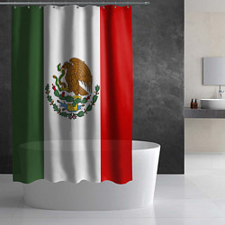 Шторка для душа Мексиканский герб, цвет: 3D-принт — фото 2