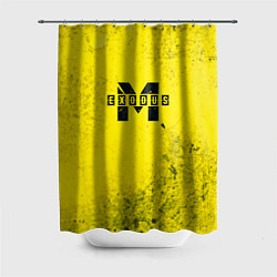 Шторка для душа Metro Exodus: Yellow Grunge, цвет: 3D-принт