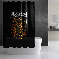 Шторка для душа Alestorm: Flame Warrior, цвет: 3D-принт — фото 2