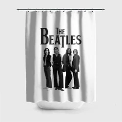 Шторка для душа The Beatles: White Side, цвет: 3D-принт