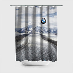 Шторка для душа BMW - снежная вершина, цвет: 3D-принт