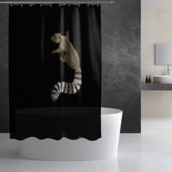 Шторка для душа И мой зверёк со мною, цвет: 3D-принт — фото 2
