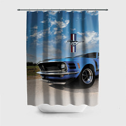 Шторка для душа Mustang, цвет: 3D-принт