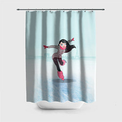 Шторка для душа Фигурное катание, цвет: 3D-принт