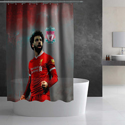 Шторка для душа Mohamed Salah, цвет: 3D-принт — фото 2
