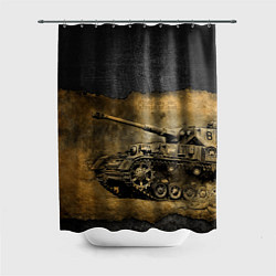 Шторка для душа Tanks are not afraid mud, цвет: 3D-принт