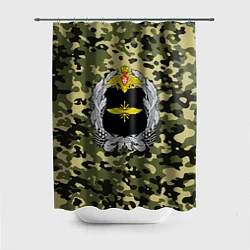Шторка для душа Войска связи, цвет: 3D-принт