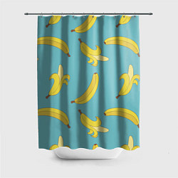 Шторка для душа Банановый дождь, цвет: 3D-принт