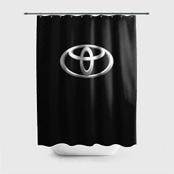 Шторка для душа Toyota carbon, цвет: 3D-принт