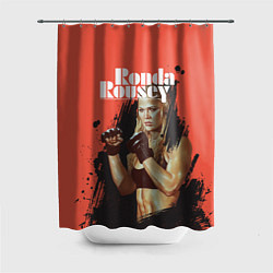 Шторка для душа Ronda Rousey, цвет: 3D-принт