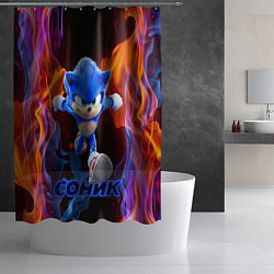 Шторка для душа SONIC, цвет: 3D-принт — фото 2