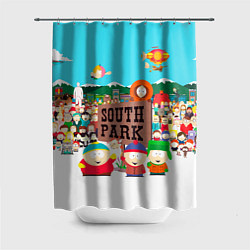 Шторка для душа South Park, цвет: 3D-принт