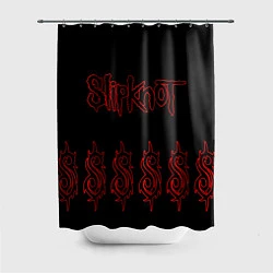 Шторка для душа Slipknot 5, цвет: 3D-принт