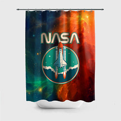 Шторка для душа NASA, цвет: 3D-принт