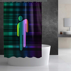 Шторка для душа BILLIE EILISH, цвет: 3D-принт — фото 2