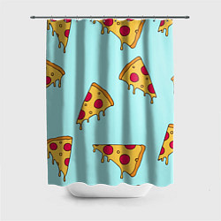 Шторка для душа Ароматная пицца, цвет: 3D-принт