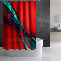 Шторка для душа GEOMETRY STRIPES, цвет: 3D-принт — фото 2