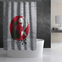 Шторка для душа Japan style, цвет: 3D-принт — фото 2