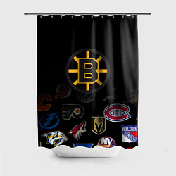 Шторка для душа NHL Boston Bruins Z, цвет: 3D-принт
