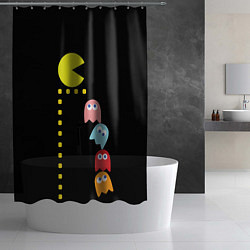 Шторка для душа Pac-man, цвет: 3D-принт — фото 2