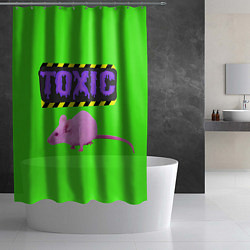 Шторка для душа Toxic, цвет: 3D-принт — фото 2