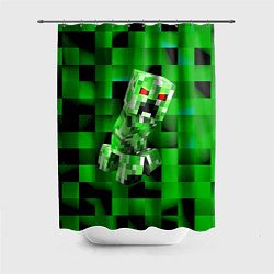 Шторка для душа Minecraft creeper, цвет: 3D-принт