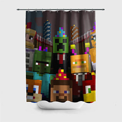 Шторка для душа Minecraft - characters - video game, цвет: 3D-принт