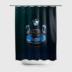 Шторка для душа BMW i8 Turbo тюнинговая, цвет: 3D-принт