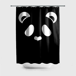 Шторка для душа Panda white, цвет: 3D-принт