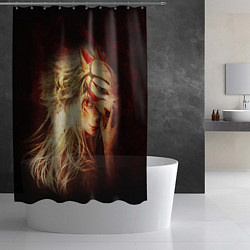 Шторка для душа Кицуне, цвет: 3D-принт — фото 2