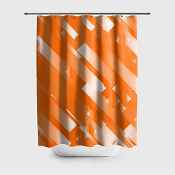 Шторка для душа Оранжевый градиент, цвет: 3D-принт